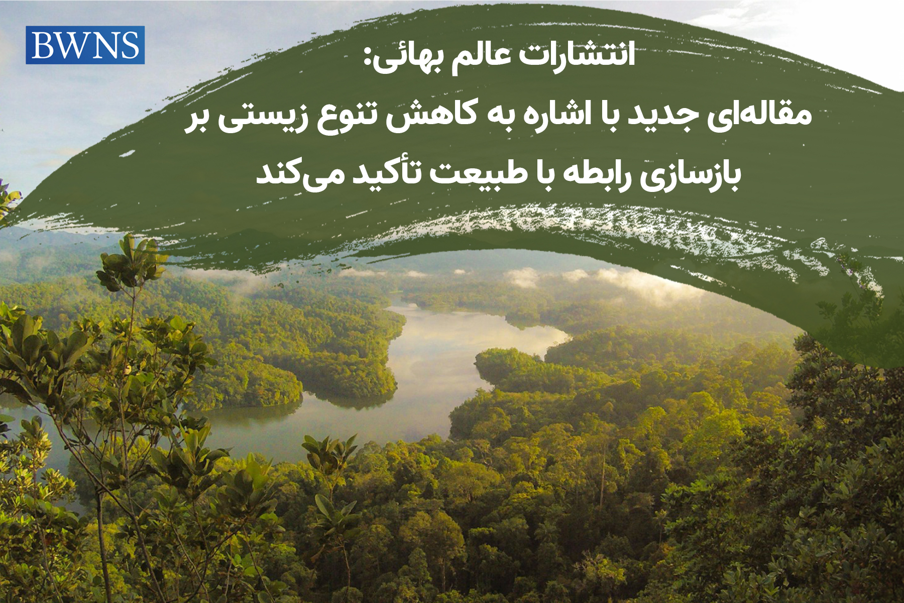 مقاله‌ای درباره کاهش تنوع زیستی و بازسازی رابطه با طبیعت